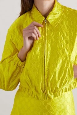 GUCCI Bomberjacke Aus Seidensatin Mit Stickereien ,Gelb -Offizielle GUCCI Website w920 q60 1619