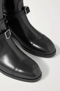 GUCCI Zelda Zweifarbige Kniehohe Stiefel Aus Leder ,Schwarz -Offizielle GUCCI Website w920 q60 1626