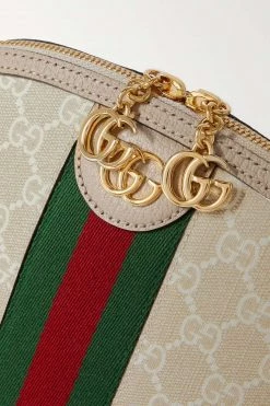 GUCCI Ophidia Bedruckte Schultertasche Aus Beschichtetem Canvas Mit Besätzen Aus Strukturiertem Leder ,Beige -Offizielle GUCCI Website w920 q60 163