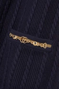 GUCCI Verziertes Minikleid Aus Einer Woll-Baumwollmischung In Zopfstrick Mit Gürtel ,Navy 10 GUCCI Verziertes Minikleid Aus Einer Woll-Baumwollmischung In Zopfstrick Mit Gürtel ,Navy -Offizielle GUCCI Website w920 q60 1653