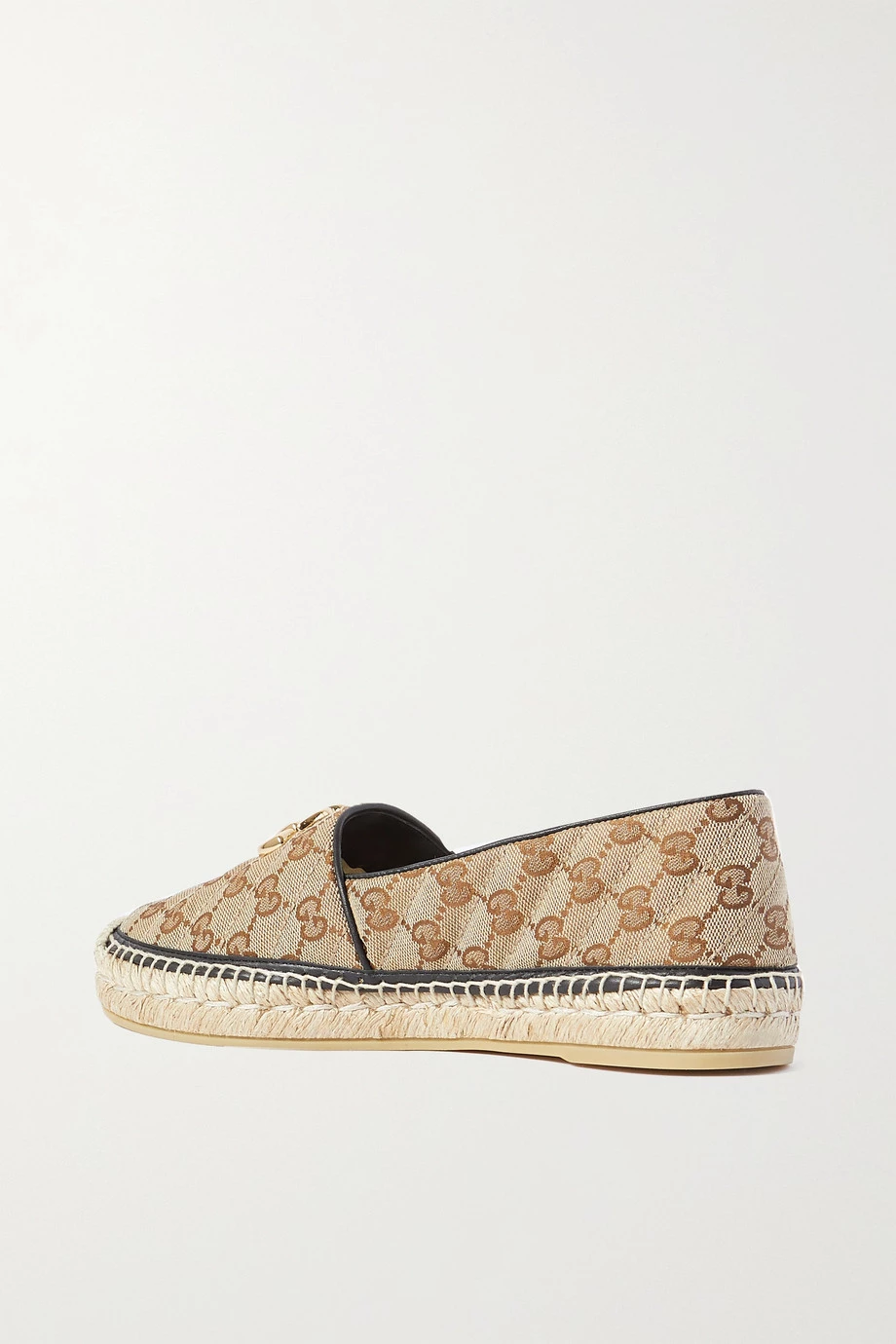 GUCCI Pilar Verzierte Espadrilles Aus Canvas Mit Logomuster Und Lederbesatz ,Beige 3 GUCCI Pilar Verzierte Espadrilles Aus Canvas Mit Logomuster Und Lederbesatz ,Beige – Bild 3