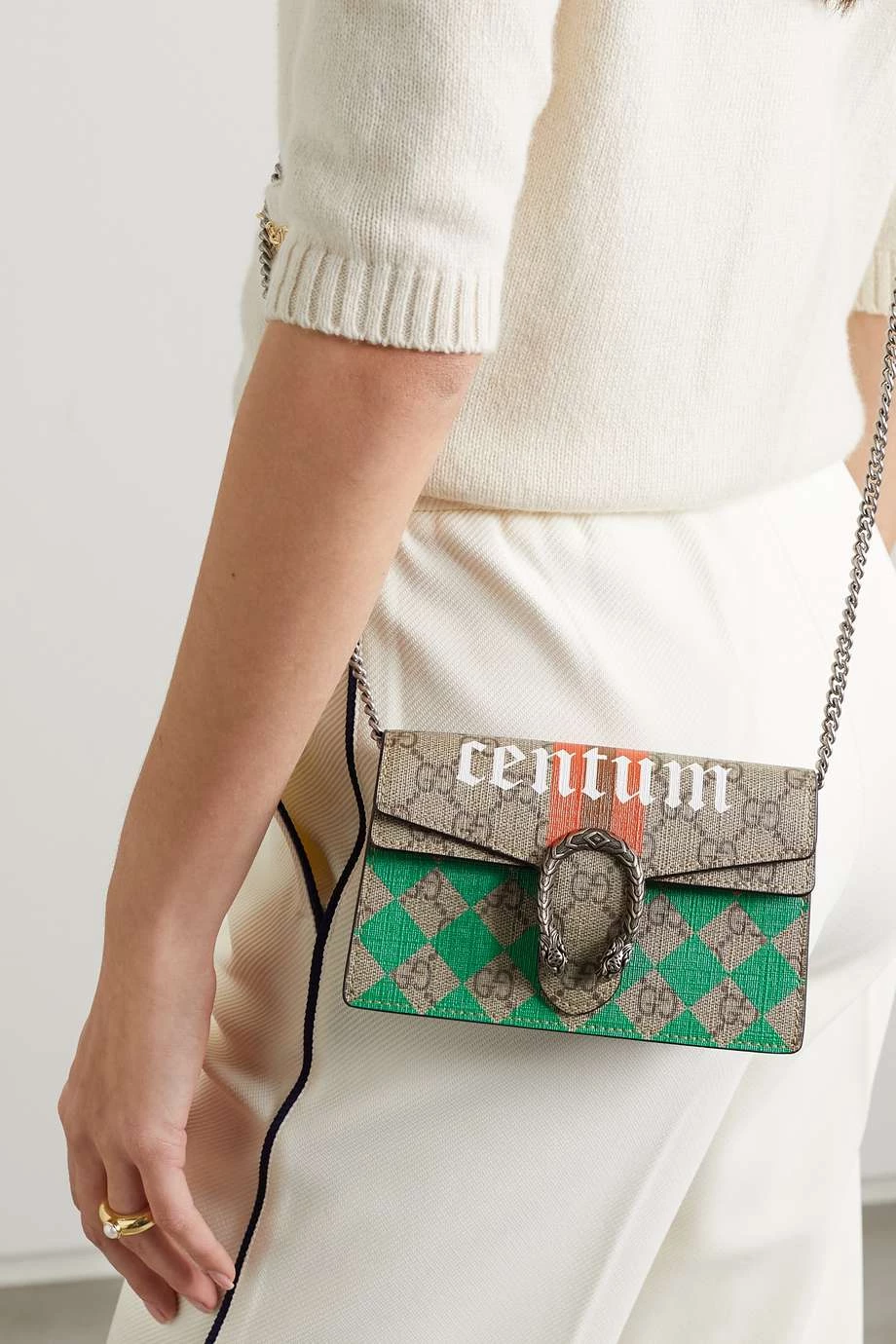 GUCCI Dionysus Super Mini Schultertasche Aus Beschichtetem Canvas Mit Print ,Braun 2 GUCCI Dionysus Super Mini Schultertasche Aus Beschichtetem Canvas Mit Print ,Braun – Bild 2