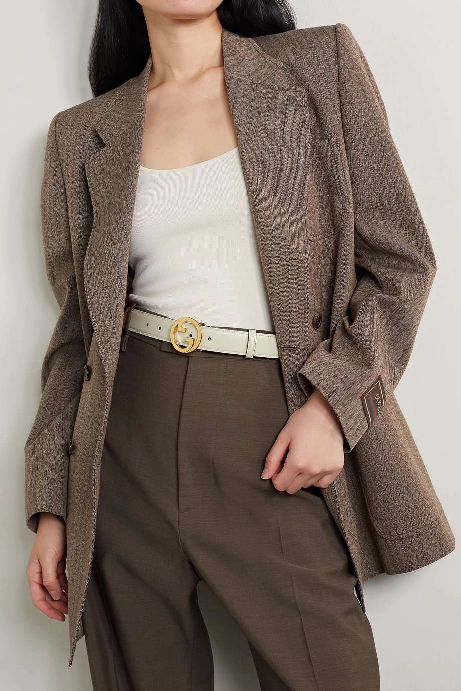 GUCCI Gürtel Aus Leder ,Weiß 2 GUCCI Gürtel Aus Leder ,Weiß – Bild 2