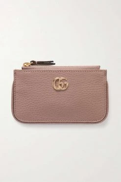 GUCCI Marmont Beutel Aus Strukturiertem Leder ,Altrosa