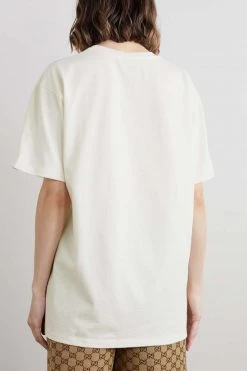 GUCCI + The North Face T-Shirt Aus Baumwoll-Jersey Mit Print ,Weiß -Offizielle GUCCI Website w920 q60 1801