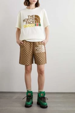 GUCCI + The North Face T-Shirt Aus Baumwoll-Jersey Mit Print ,Weiß -Offizielle GUCCI Website w920 q60 1803