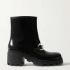 GUCCI Trip Gummistiefel Mit Horsebit-Detail ,Schwarz