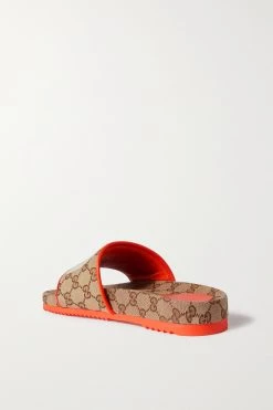 GUCCI + The North Face Pantoletten Aus Canvas-Jacquard Mit Stickereien ,Beige -Offizielle GUCCI Website w920 q60 1846