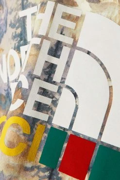 GUCCI + The North Face Hoodie Aus Bedrucktem Baumwoll-Jersey ,Grün -Offizielle GUCCI Website w920 q60 1870