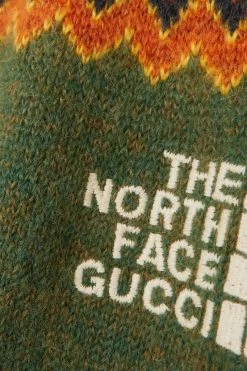 GUCCI + The North Face Pullover Aus Einer Mohairmischung Mit Intarsienmuster Und Stickerei ,Gelb -Offizielle GUCCI Website w920 q60 1876
