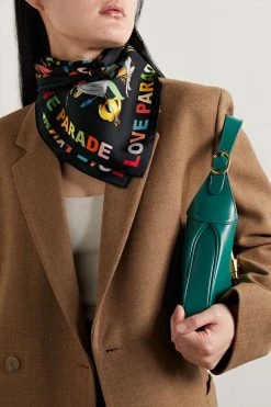 GUCCI Love Parade Tuch Aus Bedrucktem Seiden-Twill ,Schwarz -Offizielle GUCCI Website w920 q60 189