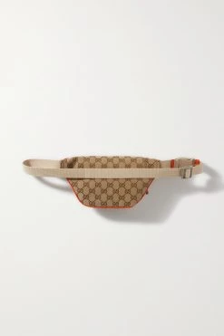 GUCCI + The North Face Gürteltasche Aus Beschichtetem Canvas Mit Jacquard-Muster Und Stickereien ,Orange -Offizielle GUCCI Website w920 q60 1923