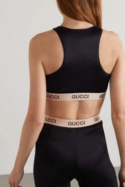 GUCCI + The North Face Bustier Aus Technischem Jersey Aus Einer Baumwollmischung ,Schwarz -Offizielle GUCCI Website w920 q60 1929