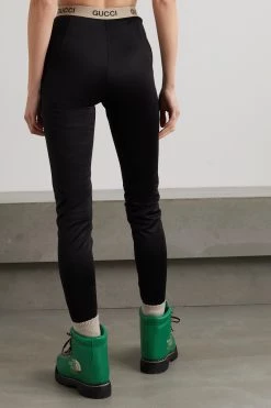 GUCCI + The North Face Leggings Aus Technischem Jersey Aus Einer Baumwollmischung ,Schwarz -Offizielle GUCCI Website w920 q60 1935