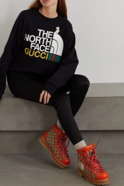 GUCCI + The North Face Sweatshirt Aus Baumwoll-Jersey Mit Print ,Schwarz -Offizielle GUCCI Website w920 q60 1946