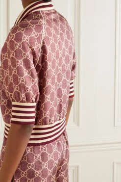 GUCCI Jacke Aus Bedrucktem Seiden-Twill ,Beige -Offizielle GUCCI Website w920 q60 1953