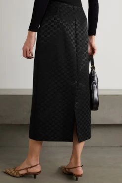 GUCCI Midirock Aus Jacquard Aus Einer Baumwollmischung ,Schwarz -Offizielle GUCCI Website w920 q60 1969