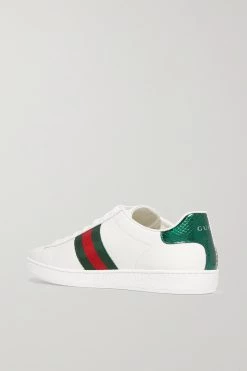 GUCCI Ace Sneakers Mit Besatz Aus Wasserschlangenleder Und Stickerei ,Weiß -Offizielle GUCCI Website w920 q60 1992