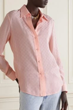 GUCCI Hemd Aus Seiden-Jacquard ,Pink -Offizielle GUCCI Website w920 q60 2005