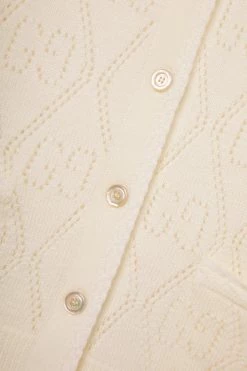 GUCCI Verkürzter Cardigan Aus Wolle In Pointelle-Strick ,Wollweiß -Offizielle GUCCI Website w920 q60 2015