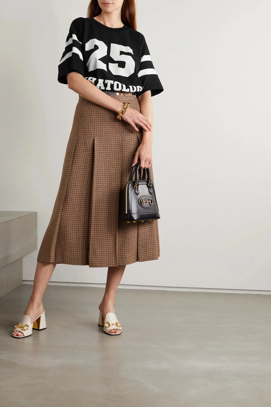 GUCCI Oversized-T-Shirt Aus Baumwoll-Jersey Mit Print ,Schwarz 2 GUCCI Oversized-T-Shirt Aus Baumwoll-Jersey Mit Print ,Schwarz – Bild 2