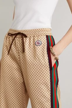 GUCCI Jogginghose Aus Bedrucktem Technischem Jersey Mit Streifen Und Applikation ,Beige -Offizielle GUCCI Website w920 q60 2034