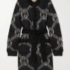 GUCCI Cardigan Aus Jacquard Aus Einer Gebürsteten Mohairmischung ,Schwarz