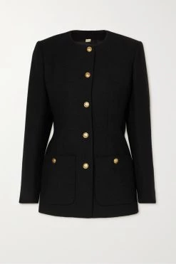 GUCCI Aria Jacke Aus Tweed Aus Einer Wollmischung ,Schwarz