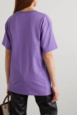 GUCCI T-Shirt Aus Baumwoll-Jersey Mit Print ,Lila -Offizielle GUCCI Website w920 q60 2094