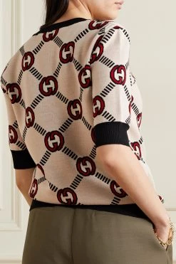 GUCCI Wendbarer Pullover Aus Jacquard Aus Einer Wollmischung ,Wollweiß 10 GUCCI Wendbarer Pullover Aus Jacquard Aus Einer Wollmischung ,Wollweiß -Offizielle GUCCI Website w920 q60 2123