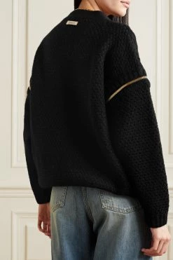 GUCCI Wandelbarer Zopfstrickpullover Aus Wolle ,Schwarz -Offizielle GUCCI Website w920 q60 2130