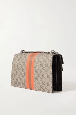 GUCCI Dionysus Bedruckte Schultertasche Aus Beschichtetem Canvas Und Strukturiertem Leder Mit Verzierung ,Braun -Offizielle GUCCI Website w920 q60 2141