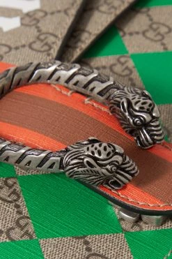 GUCCI Dionysus Bedruckte Schultertasche Aus Beschichtetem Canvas Und Strukturiertem Leder Mit Verzierung ,Braun -Offizielle GUCCI Website w920 q60 2142