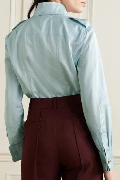 GUCCI Aria Hemd Aus Baumwollpopeline ,Himmelblau -Offizielle GUCCI Website w920 q60 2198