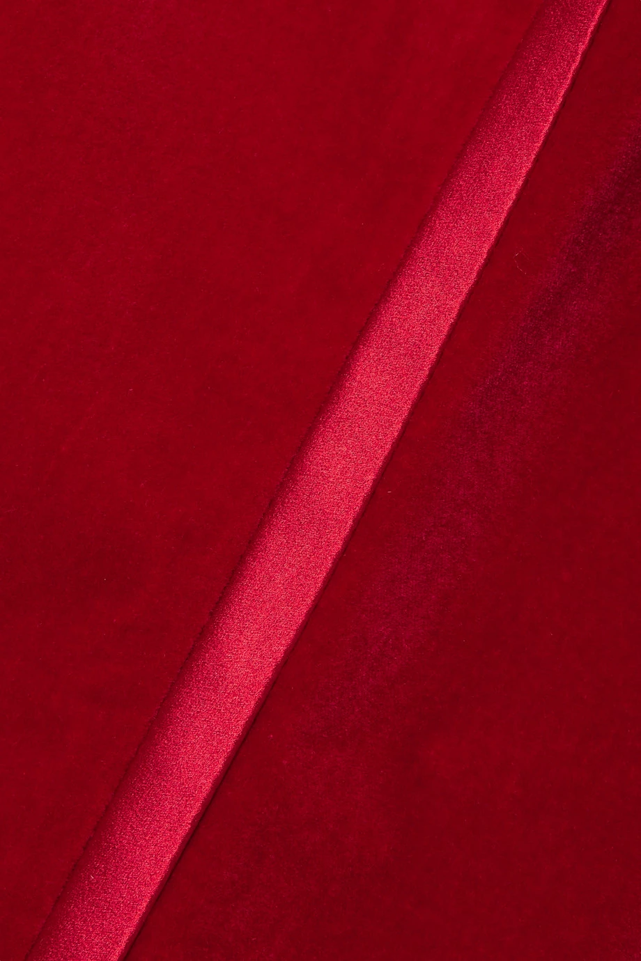 GUCCI Aria Hose Mit Geradem Bein Aus Samt Aus Stretch-Baumwolle Mit Seidenbesätzen ,Rot 4 GUCCI Aria Hose Mit Geradem Bein Aus Samt Aus Stretch-Baumwolle Mit Seidenbesätzen ,Rot – Bild 4