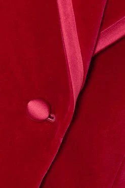GUCCI Aria Blazer Aus Samt Aus Stretch-Baumwolle Mit Seidenbesätzen ,Rot -Offizielle GUCCI Website w920 q60 2257