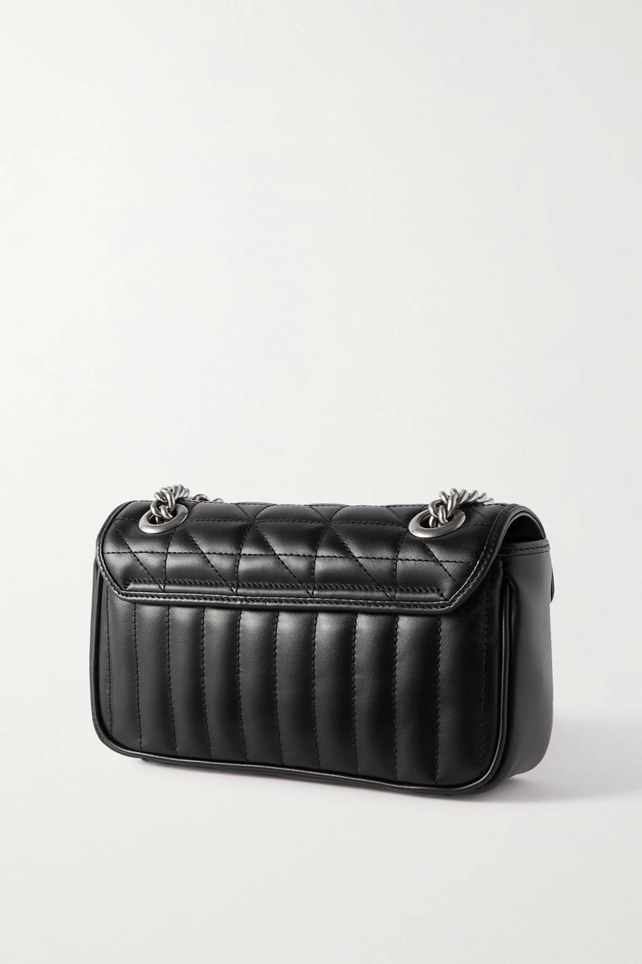 GUCCI GG Marmont 2.0 Kleine Schultertasche Aus Gestepptem Leder ,Schwarz 3 GUCCI GG Marmont 2.0 Kleine Schultertasche Aus Gestepptem Leder ,Schwarz – Bild 3