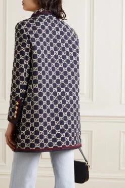 GUCCI Mantel Aus Bouclé-Tweed Aus Einer Baumwollmischung ,Blau -Offizielle GUCCI Website w920 q60 2299