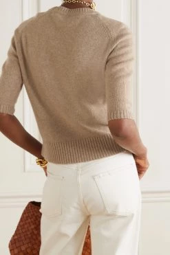 GUCCI Kaschmirpullover Mit Lederbesätzen Und Horsebit-Detail ,Camel -Offizielle GUCCI Website w920 q60 2303