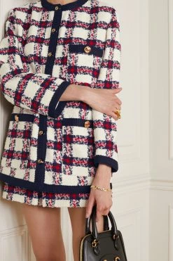 GUCCI Jacke Aus Kariertem Tweed ,Weiß -Offizielle GUCCI Website w920 q60 2307