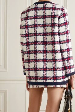 GUCCI Jacke Aus Kariertem Tweed ,Weiß -Offizielle GUCCI Website w920 q60 2308