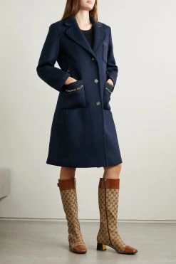 GUCCI Mantel Aus Einer Wollmischung Mit Ketten ,Navy 8 GUCCI Mantel Aus Einer Wollmischung Mit Ketten ,Navy -Offizielle GUCCI Website w920 q60 2312