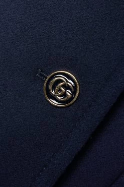 GUCCI Mantel Aus Einer Wollmischung Mit Ketten ,Navy 10 GUCCI Mantel Aus Einer Wollmischung Mit Ketten ,Navy -Offizielle GUCCI Website w920 q60 2314