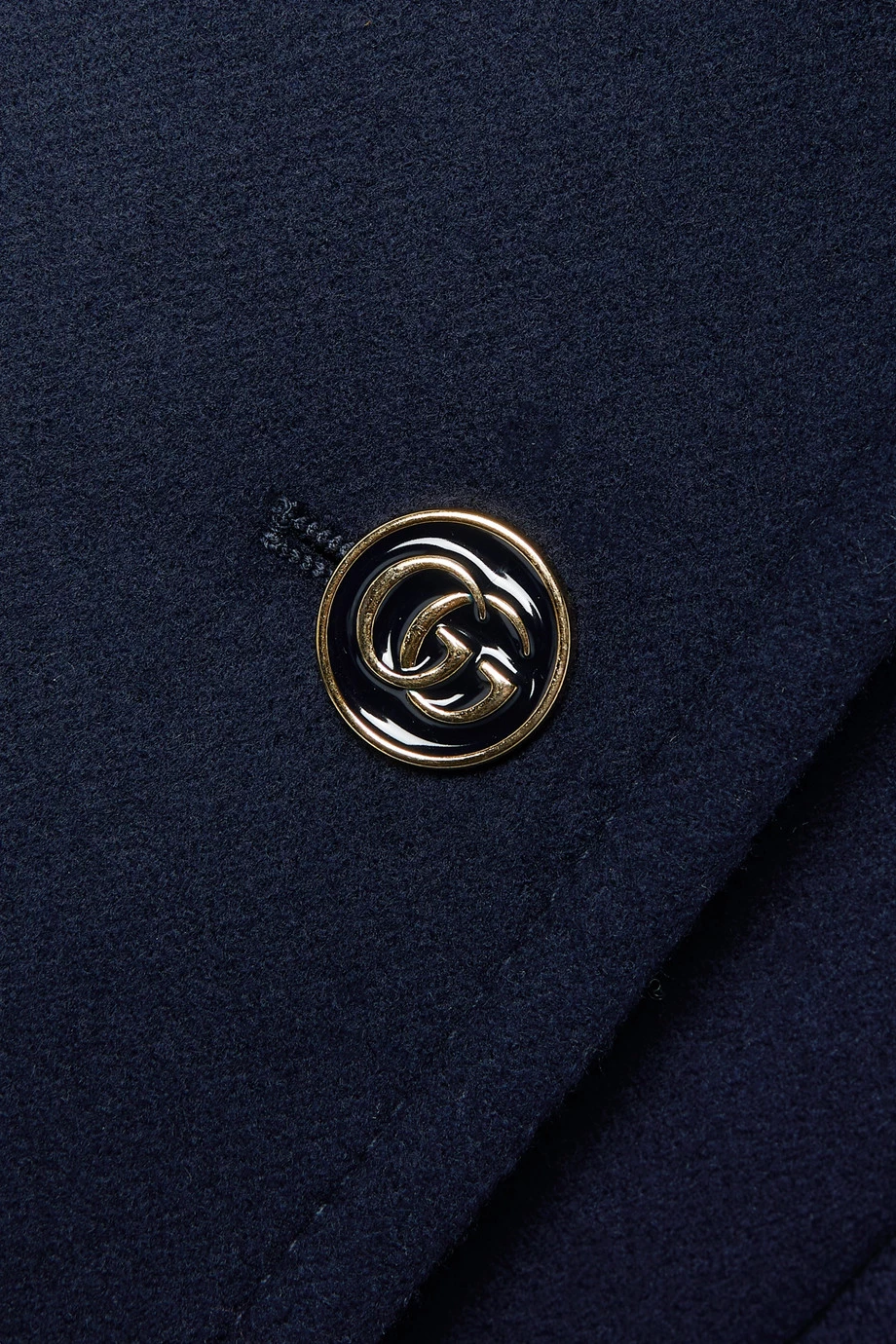 GUCCI Mantel Aus Einer Wollmischung Mit Ketten ,Navy 5 GUCCI Mantel Aus Einer Wollmischung Mit Ketten ,Navy – Bild 5