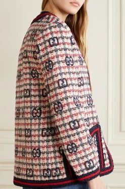 GUCCI Jacke Aus Kariertem Tweed Aus Einer Wollmischung ,Weiß 7 GUCCI Jacke Aus Kariertem Tweed Aus Einer Wollmischung ,Weiß -Offizielle GUCCI Website w920 q60 2331