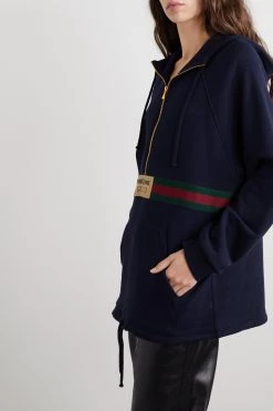 GUCCI Hoodie Aus Biobaumwoll-Jersey Mit Webbandbesatz Und Applikation ,Navy 8 GUCCI Hoodie Aus Biobaumwoll-Jersey Mit Webbandbesatz Und Applikation ,Navy -Offizielle GUCCI Website w920 q60 2336