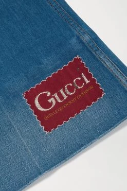 GUCCI Hoch Sitzende Schlagjeans Mit Applikation ,Blau -Offizielle GUCCI Website w920 q60 2359