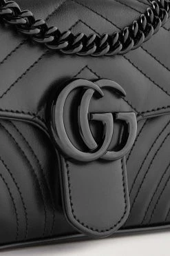 GUCCI GG Marmont 2.0 Schultertasche Aus Gestepptem Leder ,Schwarz -Offizielle GUCCI Website w920 q60 236