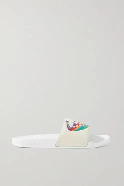 GUCCI Pursuit Pantoletten Aus Leder Mit Logoprint ,Weiß -Offizielle GUCCI Website w920 q60 2367