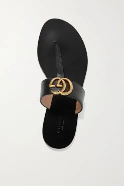 GUCCI Marmont Sandalen Aus Leder Mit Logoverzierung ,Schwarz -Offizielle GUCCI Website w920 q60 2403